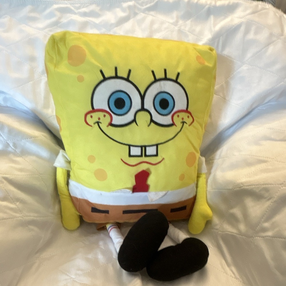 Nickelodeon SpongeBob SquarePants Plush Stuffed Toy 16 in Washable Yellow